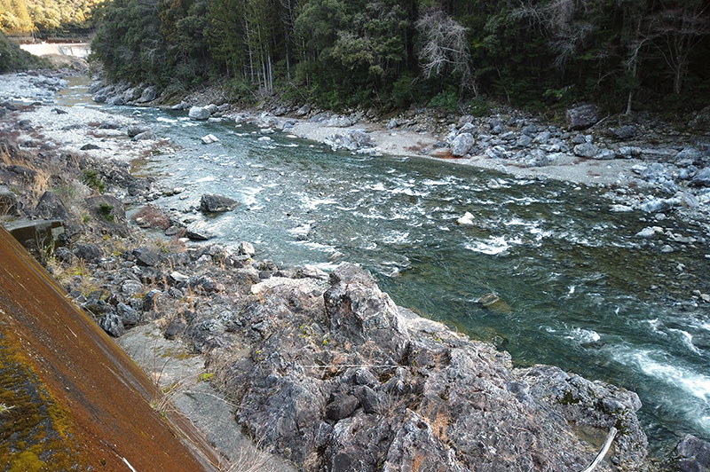 大熊谷出合上流付近の川の様子