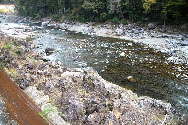 大熊谷出合上流付近の川の様子